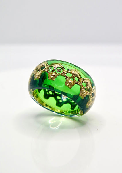 Green Skull Ring