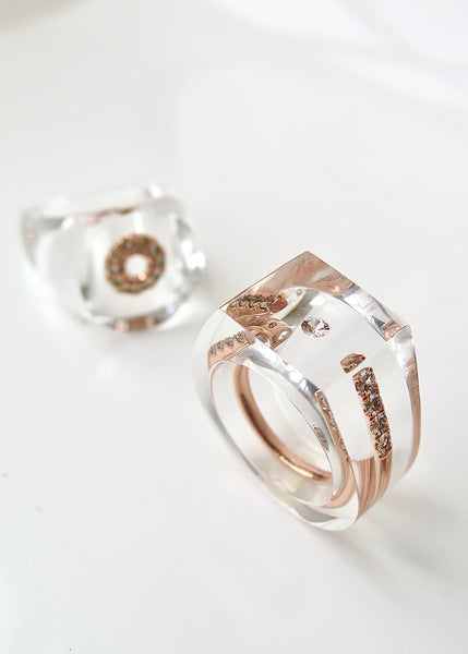 Rose Gold Well Ring