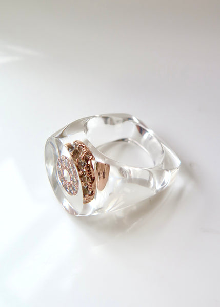 Rose Gold Well Ring